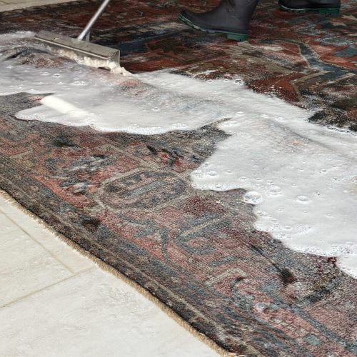 Professional oriental rug cleaning and deep washing service in Plano Texas by RugGuys
